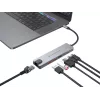 Conceptronic DONN29G 6-in-1 USB 3.2 Gen 2 prijungimo stotelė, 4K60Hz HDMI, USB-A 10Gbps x 2, USB-C 10Gbps, GbE LAN, 140W USB PD 3.1