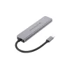 6-in-1 USB 3.2 Gen 1 dokacijos stotelė CONCEPTRONIC DONN33G HDMI, 2×USB-A 5Gbps, 2×USB-C 5Gbps, 100W USB PD, sidabrinė