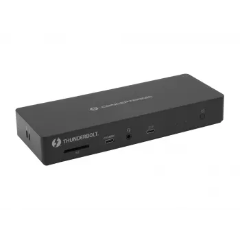 Conceptronic DONN30B 13 viename Thunderbolt 4 dokinė stotelė, laidinis, Thunderbolt 4, 96 W, 3,5 mm, 10,100,1000,2000,2500 Mbit/s, IEEE 802.3bz