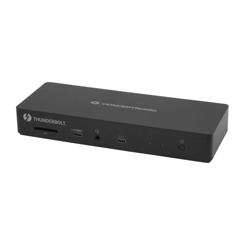 Conceptronic DONN30B 13 viename Thunderbolt 4 dokinė stotelė, laidinis, Thunderbolt 4, 96 W, 3,5 mm, 10,100,1000,2000,2500 Mbit/s, IEEE 802.3bz