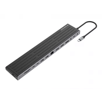 Doko stotelė Conceptronic DONN32B 14-in-1 USB 3.2 Gen 1 HDMI DP