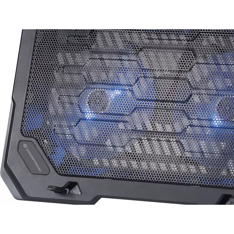 Conceptronic THANA nešiojamojo kompiuterio aušinimo pagalvėlė, tinka ekranams iki 15,6 colio, 2 ventiliatoriai