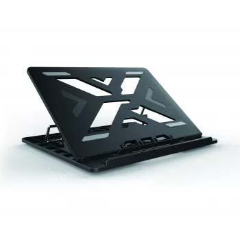 Conceptronic ERGO nešiojamojo kompiuterio aušinimo stovas Nešiojamojo kompiuterio stovas Juodas 39.6 cm (15.6 colių)