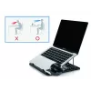 Conceptronic ERGO nešiojamojo kompiuterio aušinimo stovas Nešiojamojo kompiuterio stovas Juodas 39.6 cm (15.6 colių)