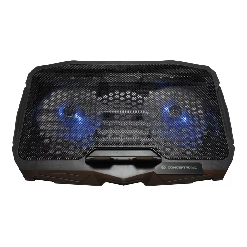 Conceptronic THANA07B nešiojamojo kompiuterio aušinimo padėklas 43,2 cm (17 colių) Juoda