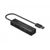Conceptronic 4 prievadų USB 3.0 aliuminis šakotuvas su USB-C į USB-A adapteriu