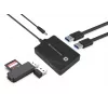 Conceptronic HUBBIES 4 prievadų USB 3.0/2.0 šakotuvas, 90 cm laidas, USB 3.2 Gen 1 (3.1 Gen 1) Type-A, Juoda, USB 2.0, USB 3.2 Gen 1 (3.1 Gen 1) Type-A, China, 87 mm, 55 mm