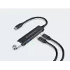 Conceptronic HUBBIES 4 prievadų USB 3.0 šakotuvas, 2 USB-C ir 2 USB-A prievadai, aliuminio korpusas, USB-C jungtis