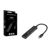 Conceptronic HUBBIES 4 prievadų USB 3.0 šakotuvas, 2 USB-C ir 2 USB-A prievadai, aliuminio korpusas, USB-C jungtis
