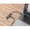 Conceptronic HUBBIES 4 prievadų USB 3.0 šakotuvas, 2 USB-C ir 2 USB-A prievadai, aliuminio korpusas, USB-C jungtis