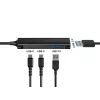 Conceptronic HUBBIES 4 prievadų USB 3.0 šakotuvas, 2 USB-C ir 2 USB-A prievadai, aliuminio korpusas, USB-C jungtis