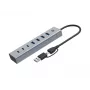 Conceptronic HUBBIES20G 7 prievadų USB 3.0 šakotuvas, 5 Gb/s, USB-C × 3, USB-A × 4