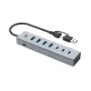 Conceptronic HUBBIES20G 7 prievadų USB 3.0 šakotuvas, 5 Gb/s, USB-C × 3, USB-A × 4
