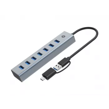 Conceptronic HUBBIES21G 7 prievadų USB 3.0 šakotuvas, 5 Gbps, USB-A x 7