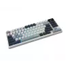 Klaviatūra MSI FORGE GK600 TKL WIRELESS SKY — Beklavišė mechaninė, USB + Bluetooth, QWERTY JK anglų, RGB, mėlyna/balta