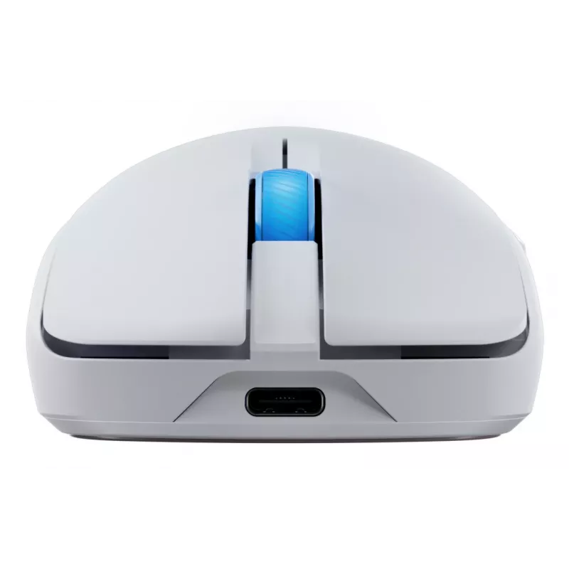 Žaidimų pelė ASUS ROG Harpe II Ace, dešiniarankė, optinė 42 000 DPI, RF Wireless + Bluetooth + USB Type-A, 5 mygtukai, balta