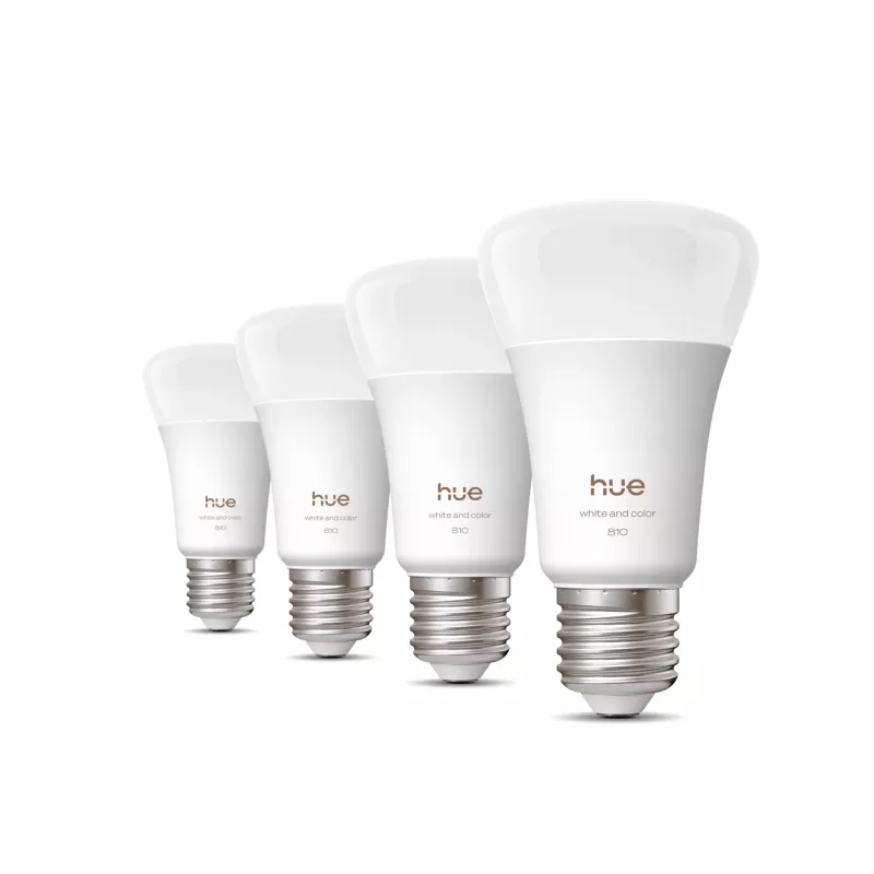Išmanioji lemputė Philips A60 E27, Bluetooth/Zigbee, 6 W, 810 lm, balta, pakuotėje 4 vnt.