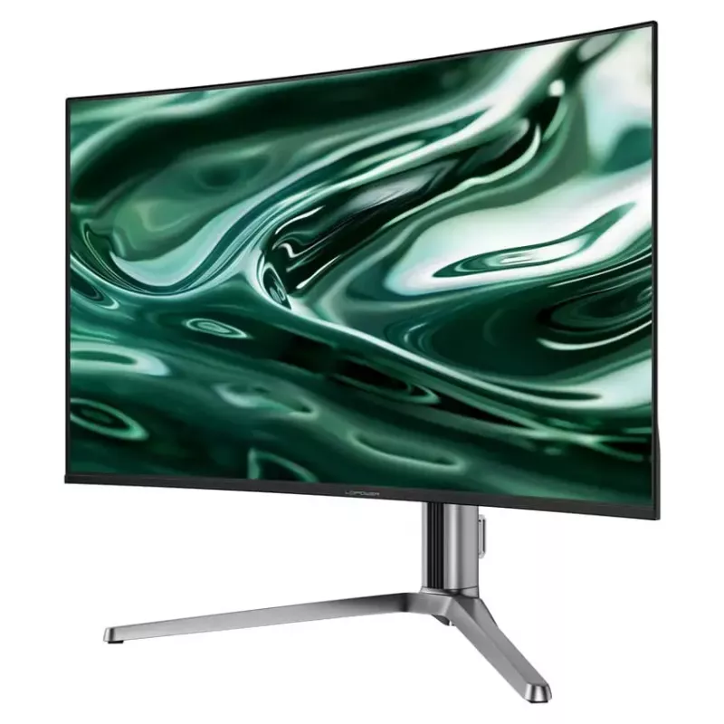 LC-Power LC-M32UCO 31,5 colio QD-OLED 4K Ultra HD lenktas monitorius, 3840×2160, 0,03 ms, 450 cd/m², USB stotelė, garsiakalbiai, VESA, aukščio reguliavimas