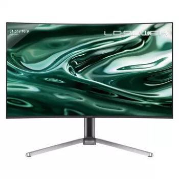 LC-Power LC-M32UCO 31,5 colio QD-OLED 4K Ultra HD lenktas monitorius, 3840×2160, 0,03 ms, 450 cd/m², USB stotelė, garsiakalbiai, VESA, aukščio reguliavimas