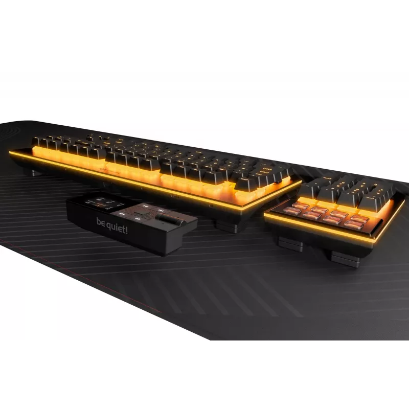 be quiet! Dark Mount Silent Tactile DE ISO klaviatūra žaidimams USB QWERTZ vokiška juoda