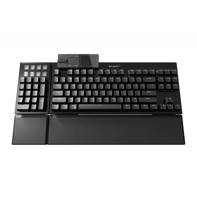 be quiet! Dark Mount Silent Tactile DE ISO klaviatūra žaidimams USB QWERTZ vokiška juoda