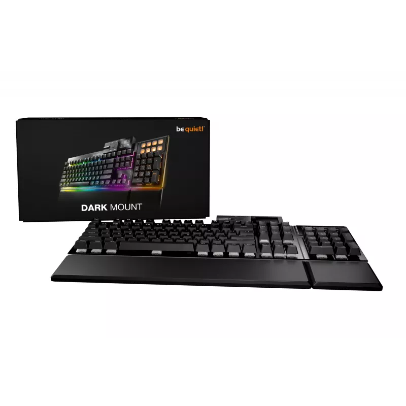 be quiet! Dark Mount Silent Tactile DE ISO klaviatūra žaidimams USB QWERTZ vokiška juoda