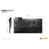 be quiet! Dark Mount Silent Tactile DE ISO klaviatūra žaidimams USB QWERTZ vokiška juoda