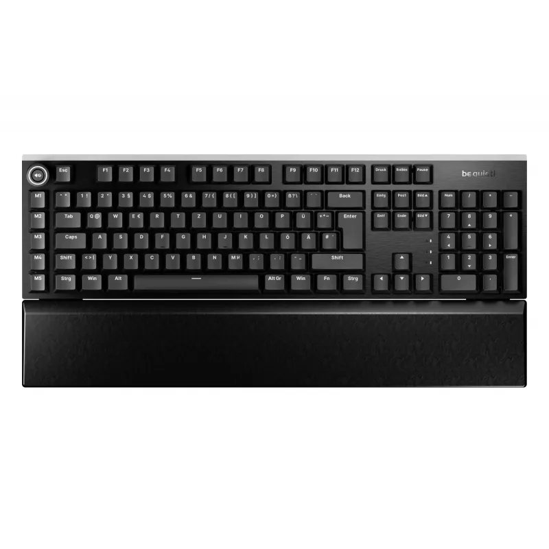 be quiet! Light Mount Silent Linear DE ISO klaviatūra žaidimams USB QWERTZ juoda