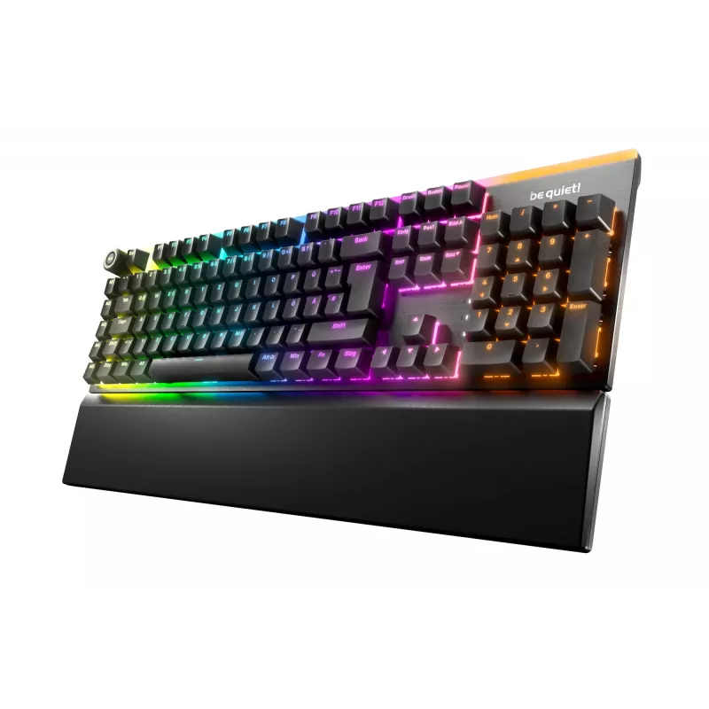be quiet! Light Mount Silent Tactile DE ISO klaviatūra žaidimams USB QWERTZ vokiška juoda