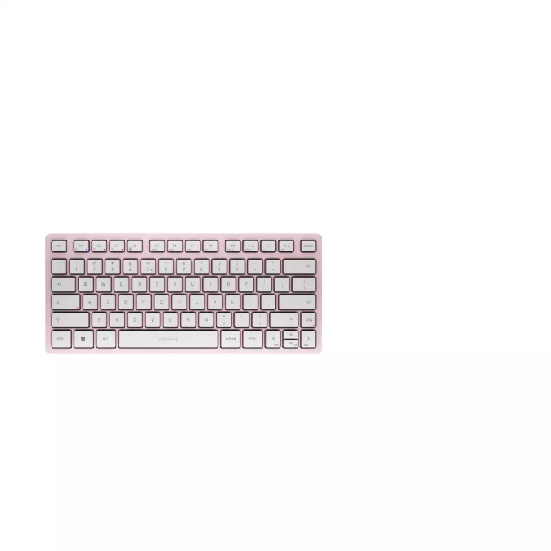 CHERRY KW 7100 MINI BT klaviatūra Universali Bluetooth QWERTY US International Rožinė