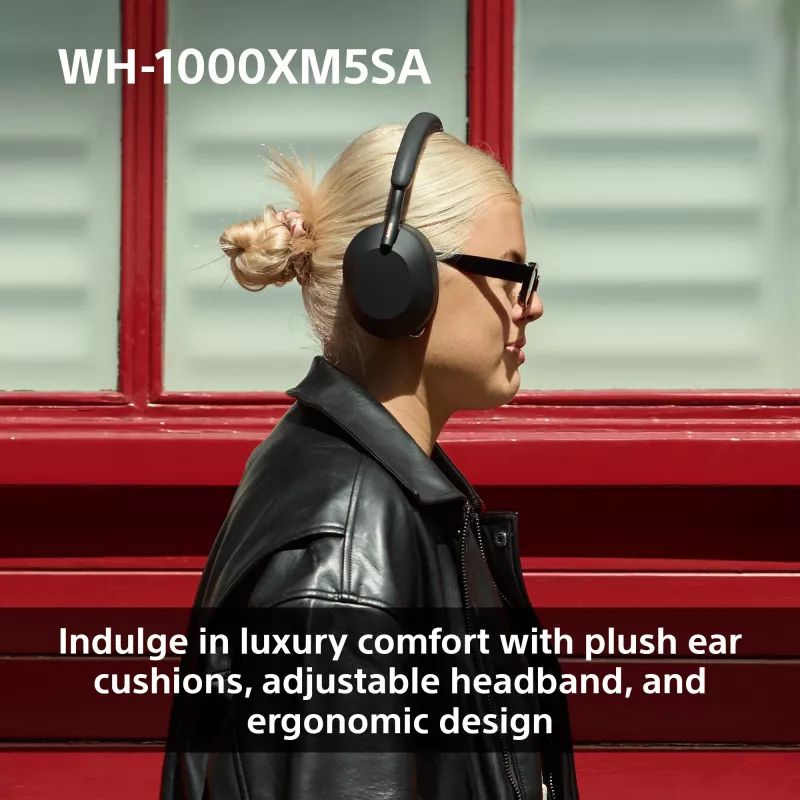 Sony WH-1000XM5SA Ausinė laidinė ir belaidė Antgalvinė Muzika USB Type-C Bluetooth Juoda