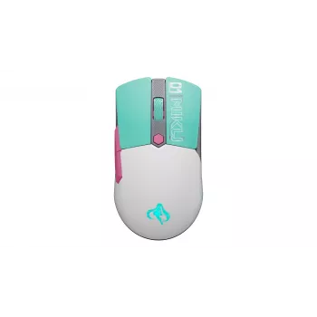 ASUS TUF Gaming Mini belaidė Hatsune Miku Edition pelė, dešiniarankiams, RF belaidė + Bluetooth + USB Type-A, optinė, 1200 DPI