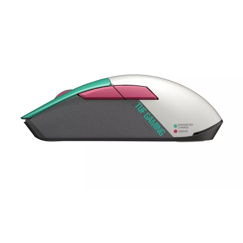 ASUS TUF Gaming Mini belaidė Hatsune Miku Edition pelė, dešiniarankiams, RF belaidė + Bluetooth + USB Type-A, optinė, 1200 DPI