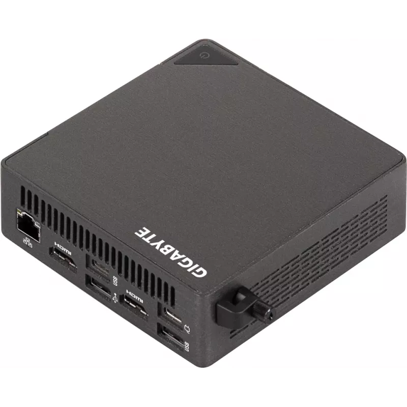 GIGABYTE BRIX Core Ultra 7 255H 2xDDR5 SO-DIMM 2HDMI 2USBC 0.46L dydžio kompiuteris