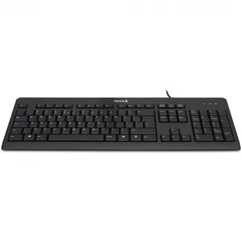 TERRA 1500 Laidinė [US/EU] klaviatūra Universali USB QWERTY JAV anglų Juoda