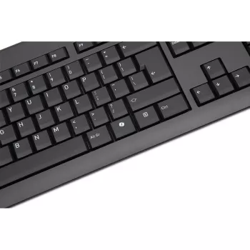 TERRA 1500 Laidinė [US/EU] klaviatūra Universali USB QWERTY JAV anglų Juoda