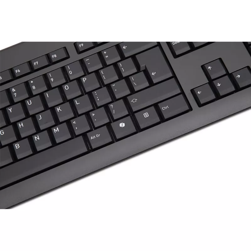 TERRA 1500 Laidinė [US/EU] klaviatūra Universali USB QWERTY JAV anglų Juoda