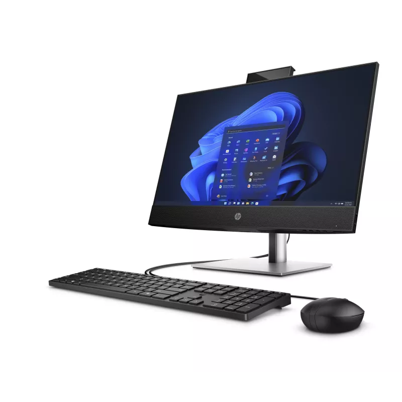 HP ProOne 440 G9 Intel® Core™ i3 i3-13100T 60.5 cm (23.8 col.) 1920 x 1080 pikseliai Viskas viename kompiuteris 16 GB DDR4-SDRAM 512 GB SSD Windows 11 Pro Wi-Fi 6E (802.11ax) Juoda, Sidabrinė