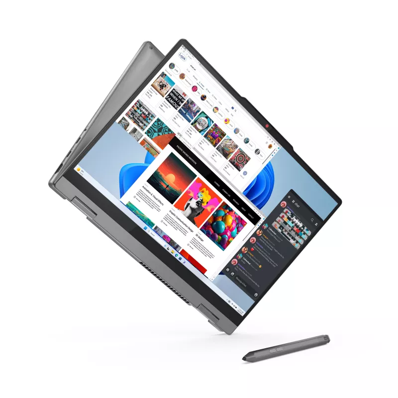 Lenovo IdeaPad 5 2-in-1 14IRH9 Intel® Core™ i7 i7-13620H Hibridas (2-in-1) 35,6 cm (14 colių) Liečiamas ekranas WUXGA 16 GB LPDDR5x-SDRAM 1 TB SSD Wi-Fi 6 (802.11ax) Windows 11 Home Pilka