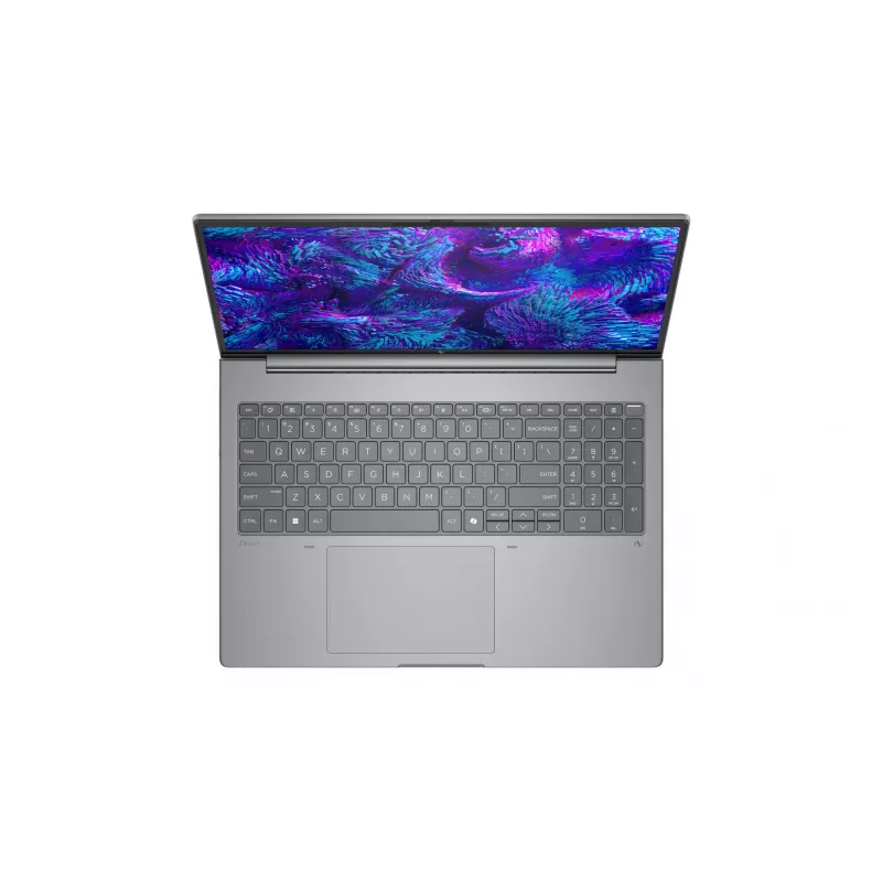 HP ZBook 8 G1i Intel Core Ultra 7 255H Mobilioji darbo stotis 40,6 cm (16 colių) WQXGA 32 GB DDR5-SDRAM 2 TB SSD NVIDIA RTX PRO 500 Blackwell Wi-Fi 7 (802.11be) Windows 11 Pro sidabrinė