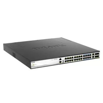 D-Link DMS-3130-30PS tinklo jungiklis Valdomas L3 2.5G Ethernet (100/1000/2500) Power over Ethernet (PoE) 1U Juodas