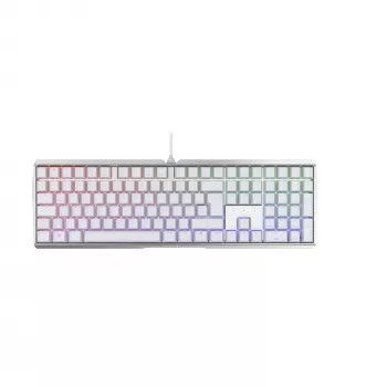 Gaming klaviatūra CHERRY MX 3.0S RGB USB QWERTZ vokiška balta 110 klavišų
