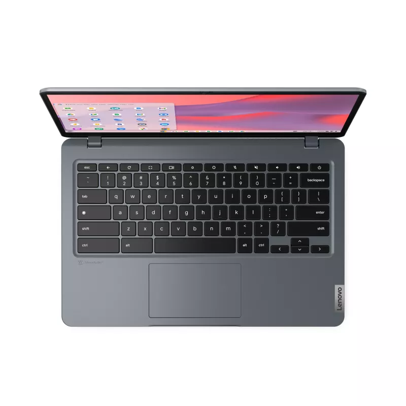 Lenovo 14e Chromebook Gen 3 Intel Core i3 N-series i3-N305 35,6 cm (14 colių) Full HD 8 GB LPDDR5-SDRAM 128 GB eMMC Wi-Fi 6E (802.11ax) ChromeOS Vokiška pilka