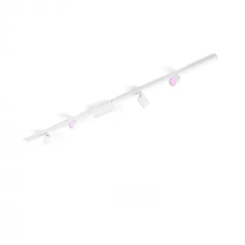 Philips Hue White and colour ambience Perifo tiesaus lubų pagrindo rinkinys (4 prožektoriai)