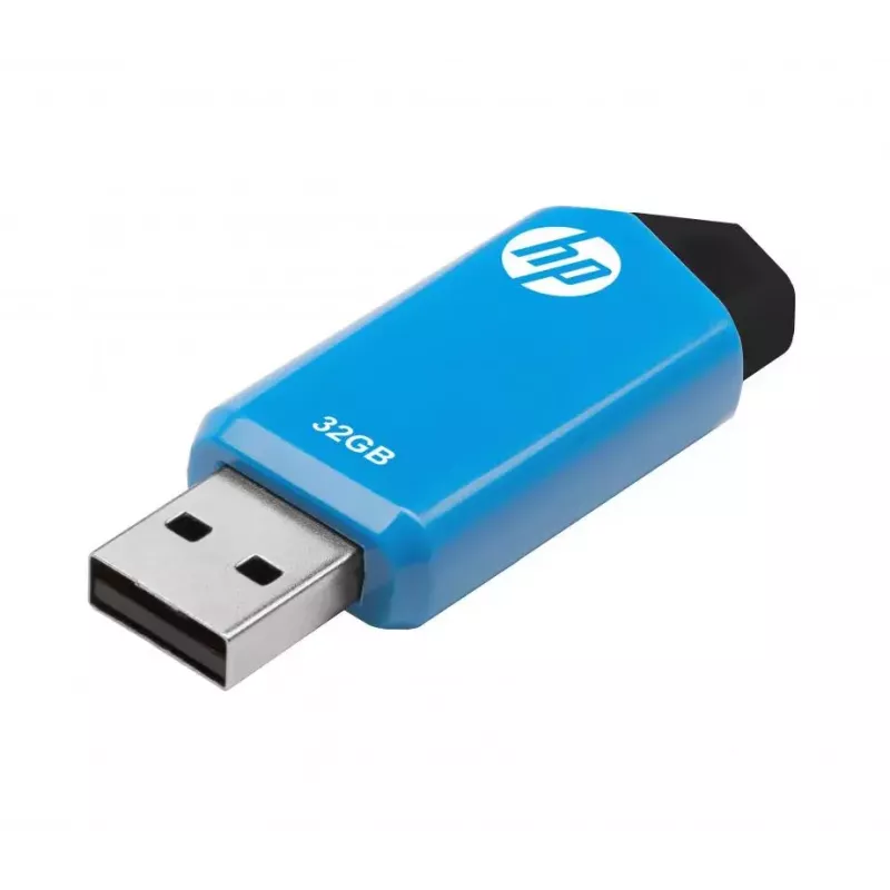 HP v150w USB atmintinė 32 GB USB Type-A 2.0 juoda, mėlyna