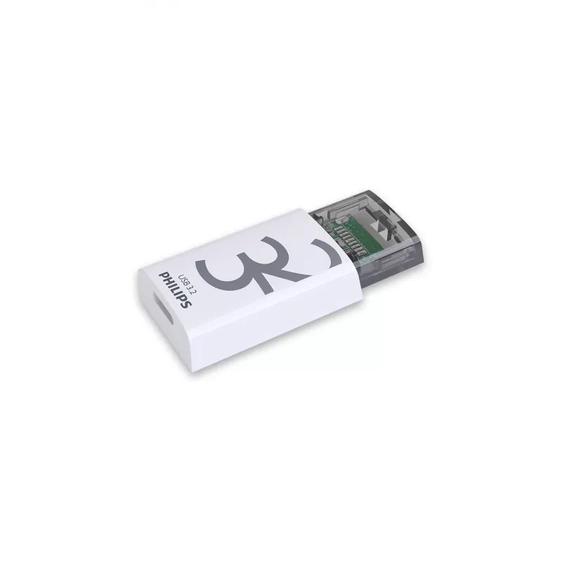 Philips Click USB atmintukas 32 GB USB Type-C 3.2 Gen 1 (3.1 Gen 1) Skaidrus, Baltas