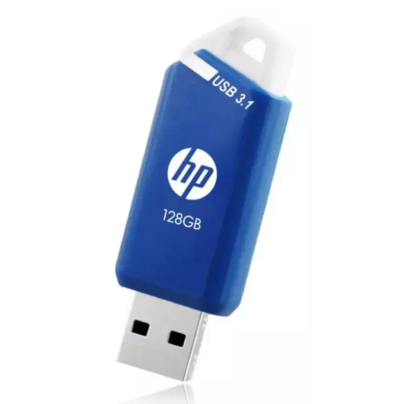 USB atmintinė HP X755W PACK x3 — 128 GB, USB Type-A 3.2 Gen 1, slankioji konstrukcija, mėlyna/baltas