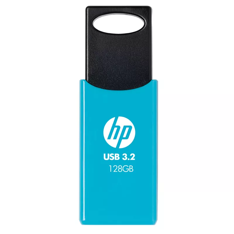 HP 712w 128 GB USB atmintukas USB Type-A 3.2 Gen 1 (3.1 Gen 1) mėlynas, slankiojamoji konstrukcija