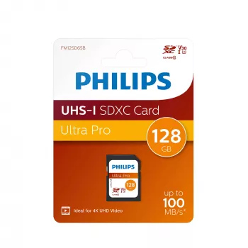 „Flash“ atmintis Philips 128 GB SDXC UHS-I FM12SD65B
