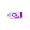 Philips Click USB atmintinė 64 GB USB Type-C 3.2 Gen 1 (3.1 Gen 1) Violetinė, Balta